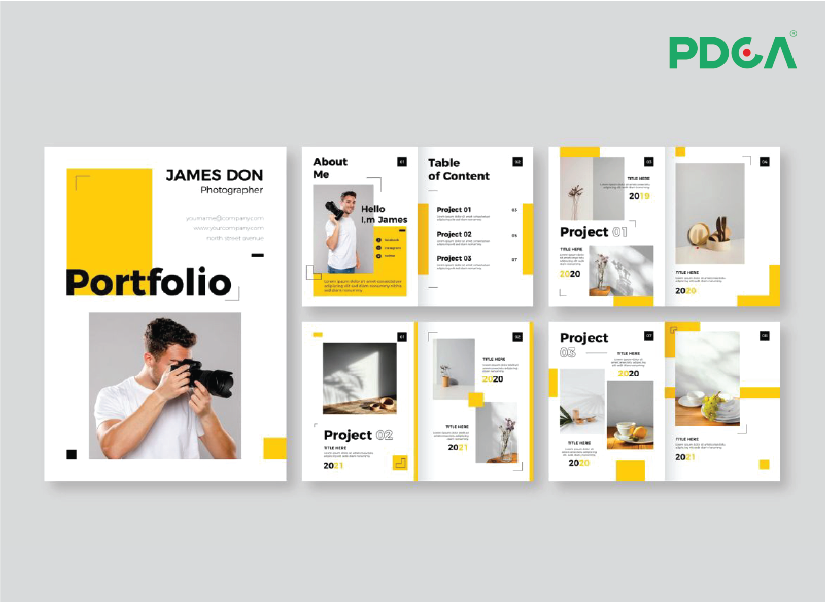 Cấu trúc của Portfolio mẫu